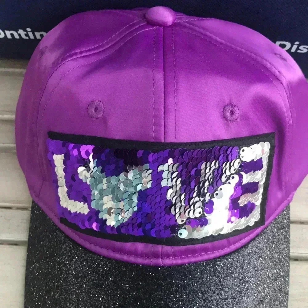 Disney Parks Mickey Purple Sequins Cap